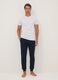 Blue organic cotton pyjama bottoms with drawstring_0