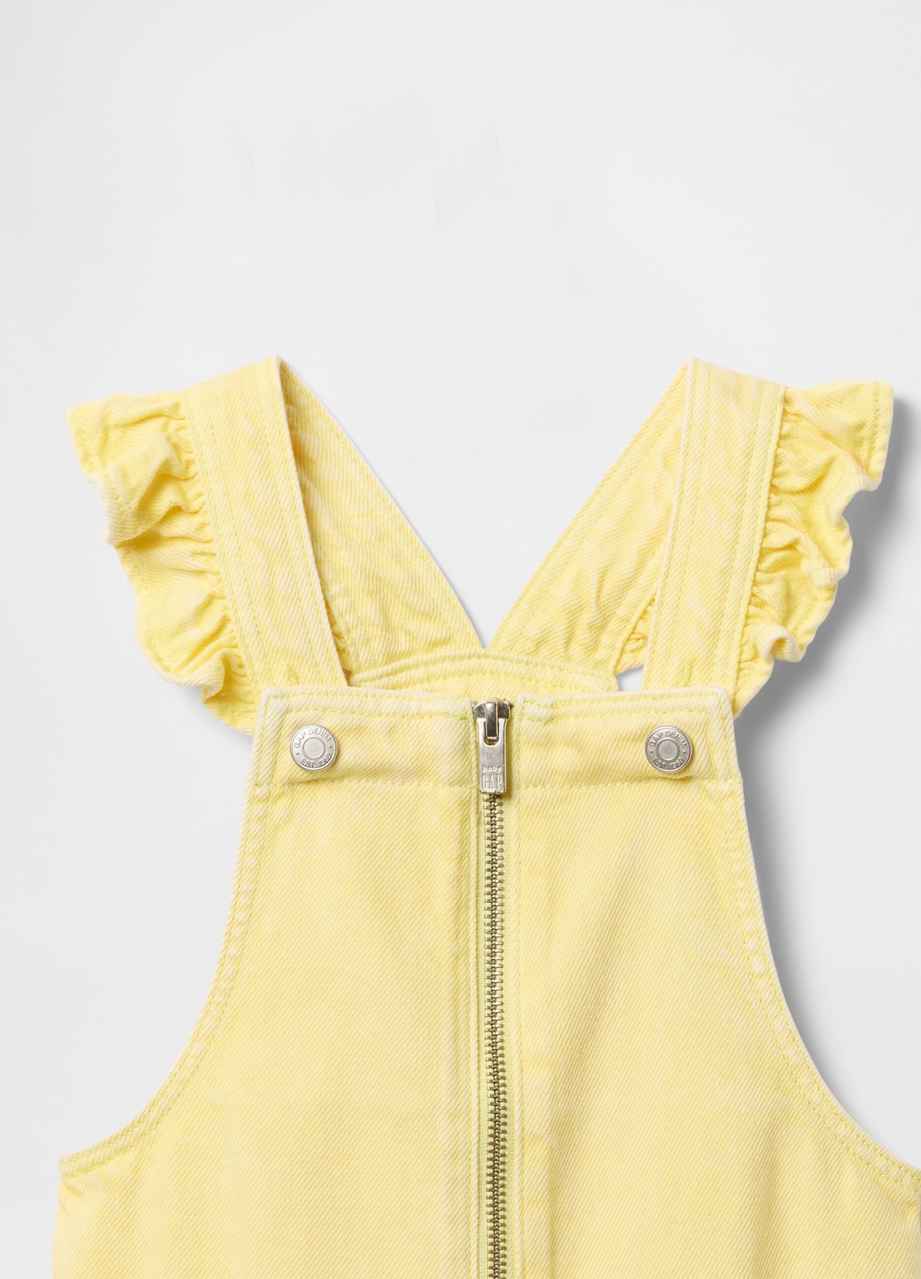 Yellow Cotton and Lyocell Overalls