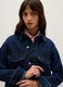 Over-fit pure blue cotton jacket_3