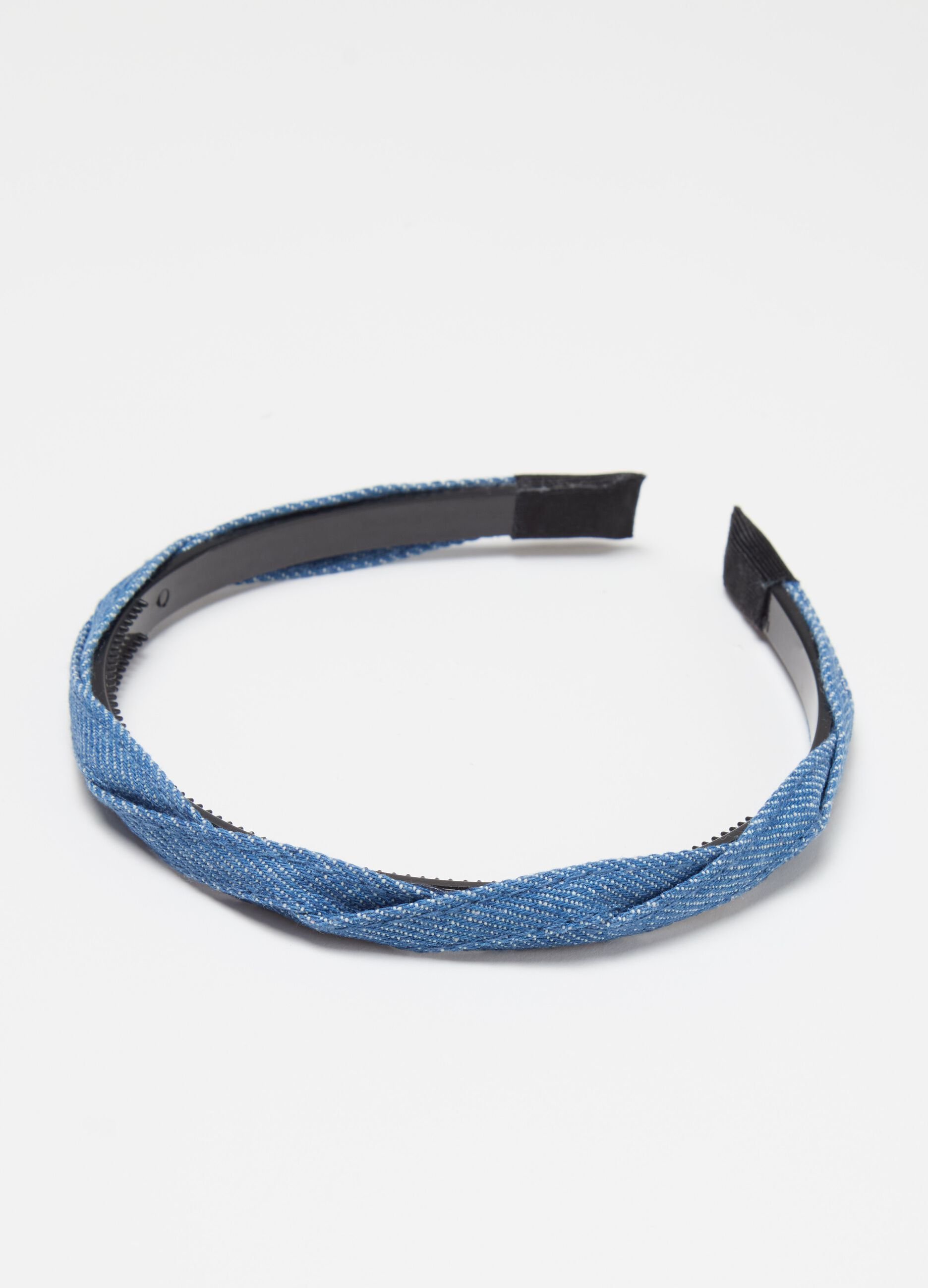 Alice band in braided denim