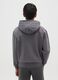 Boys' Gray Hooded Sweatshirt in Pure Cotton Regular Fit_1