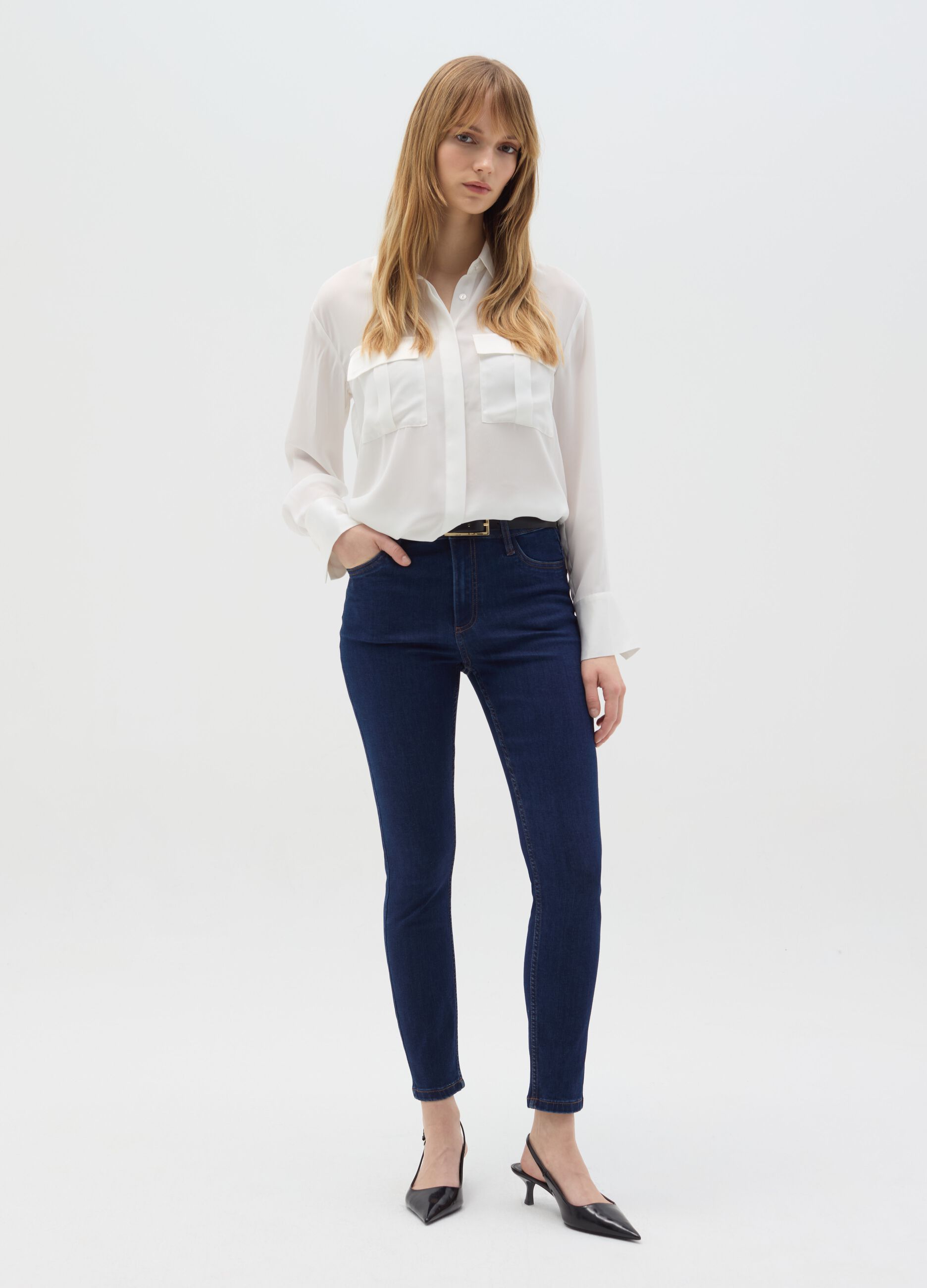 Skinny-fit jeans with five pockets