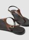 Brown genuine leather sandals_2
