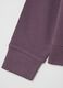 Felpa da bambina in puro cotone viola regular fit_3