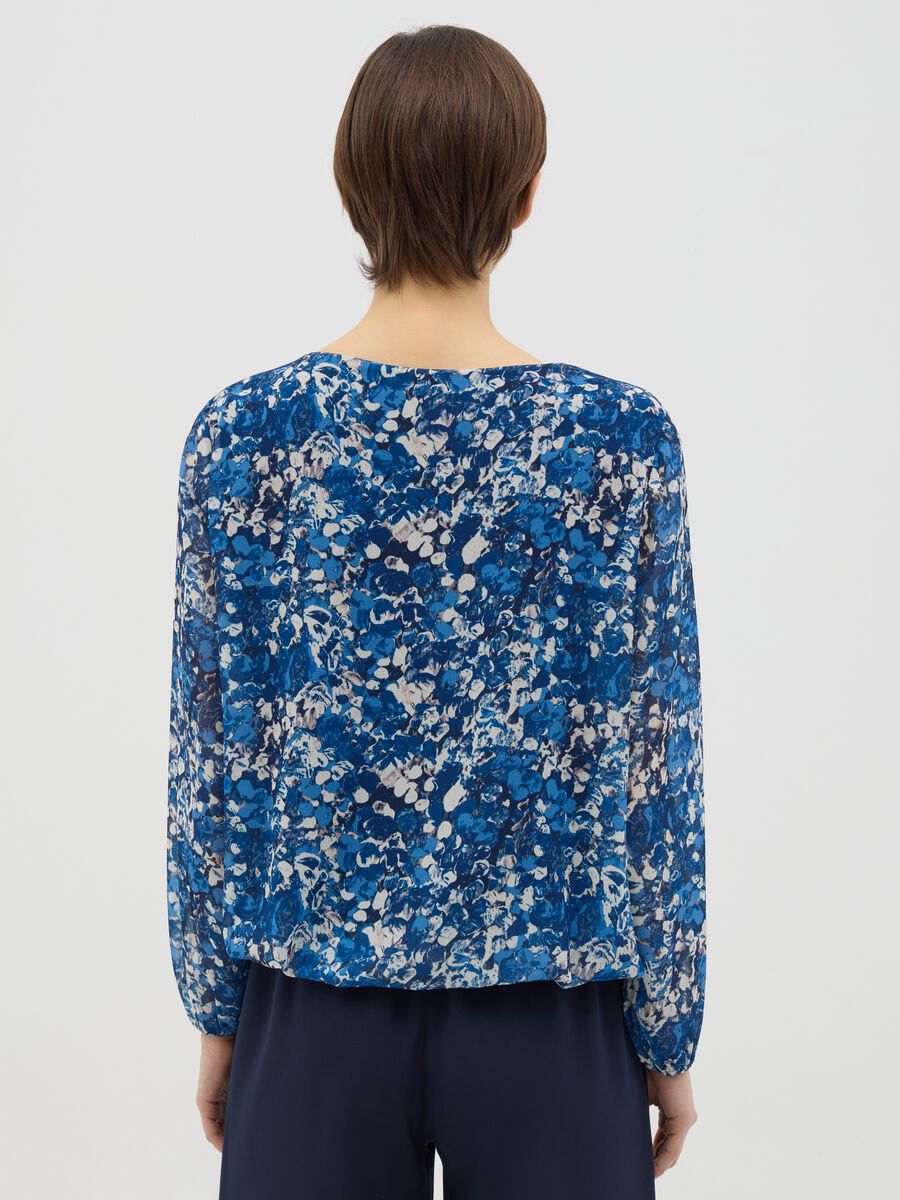 Blue blouse with print_3
