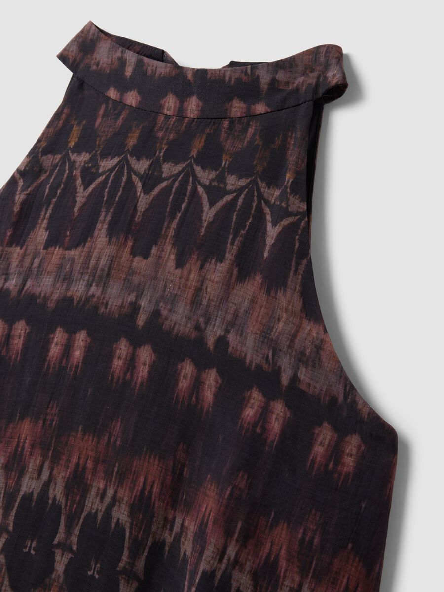 Purple maxi dress in lyocell blend_2