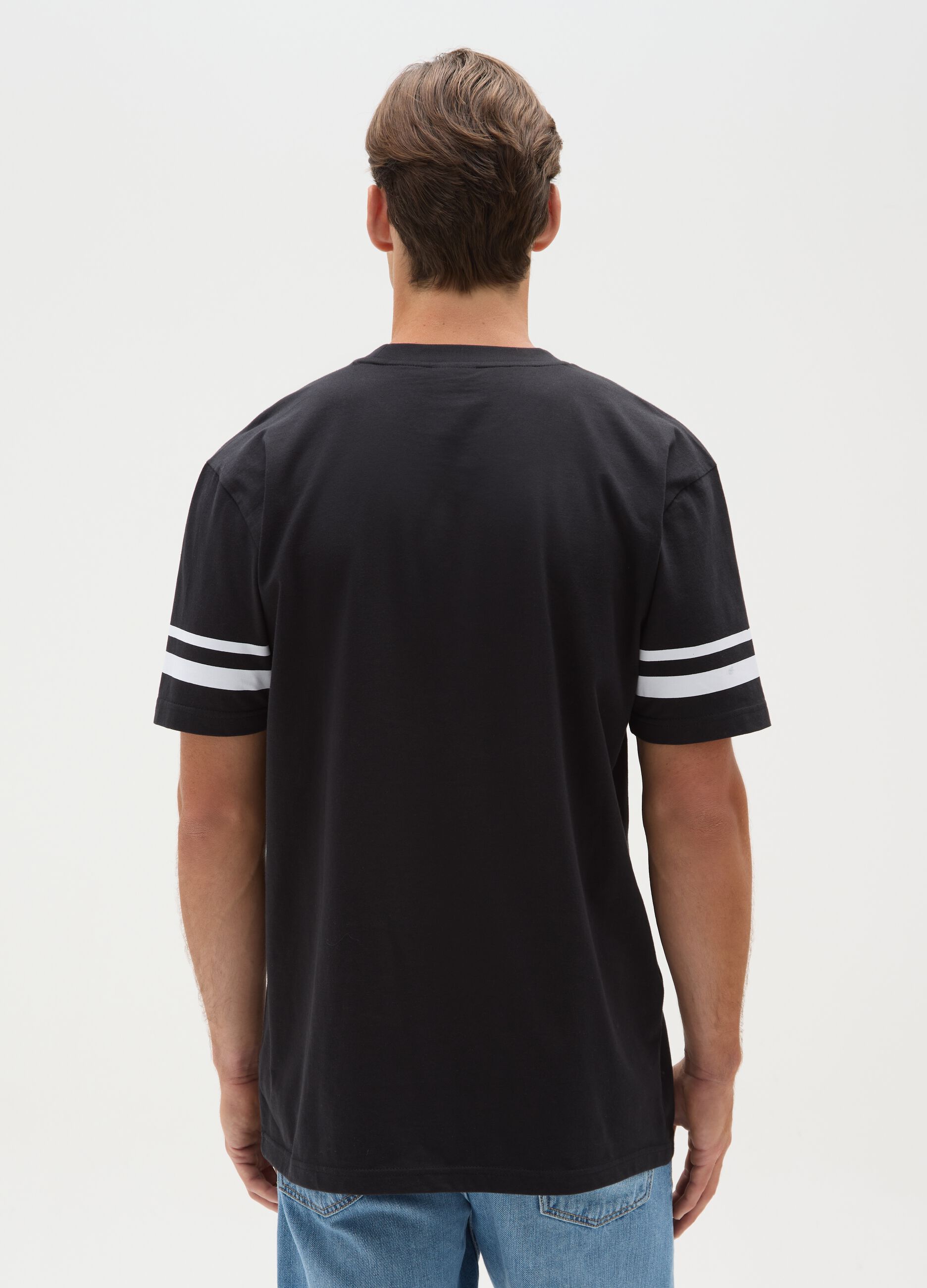 T-shirt in puro cotone multicolor con stampa NBA