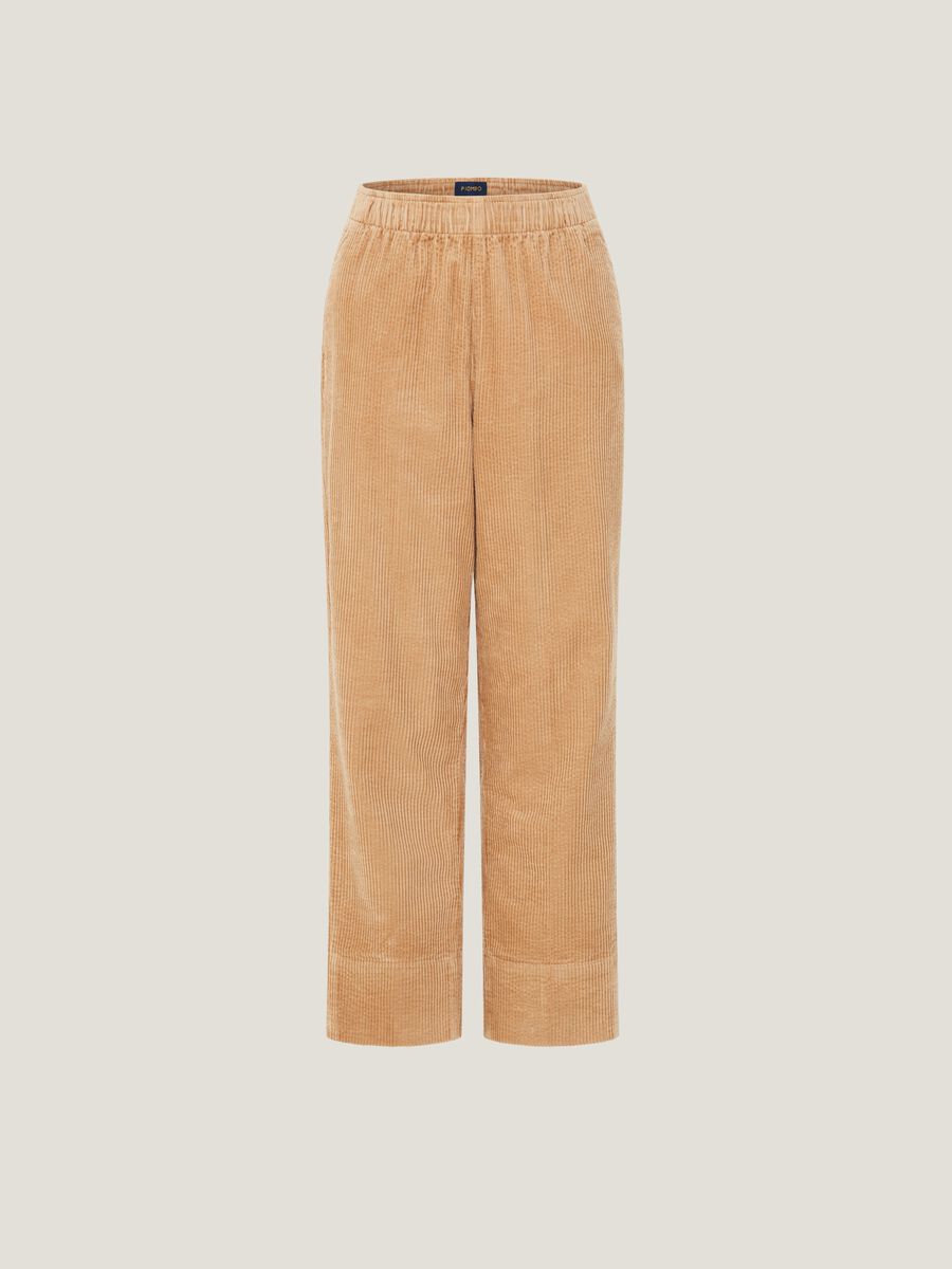 Joggers straight fit in corduroy_3