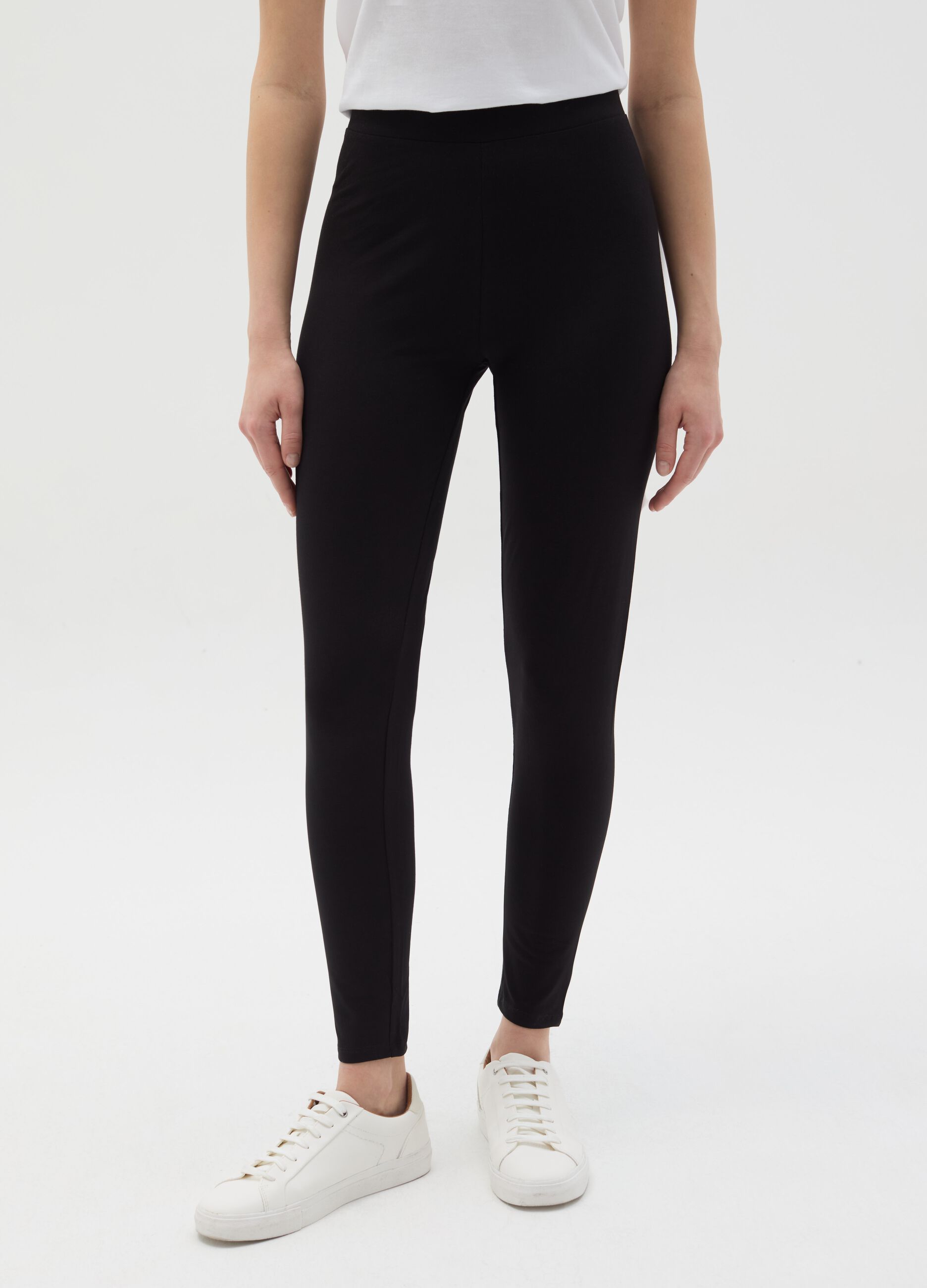 Essential leggings in stretch cotton