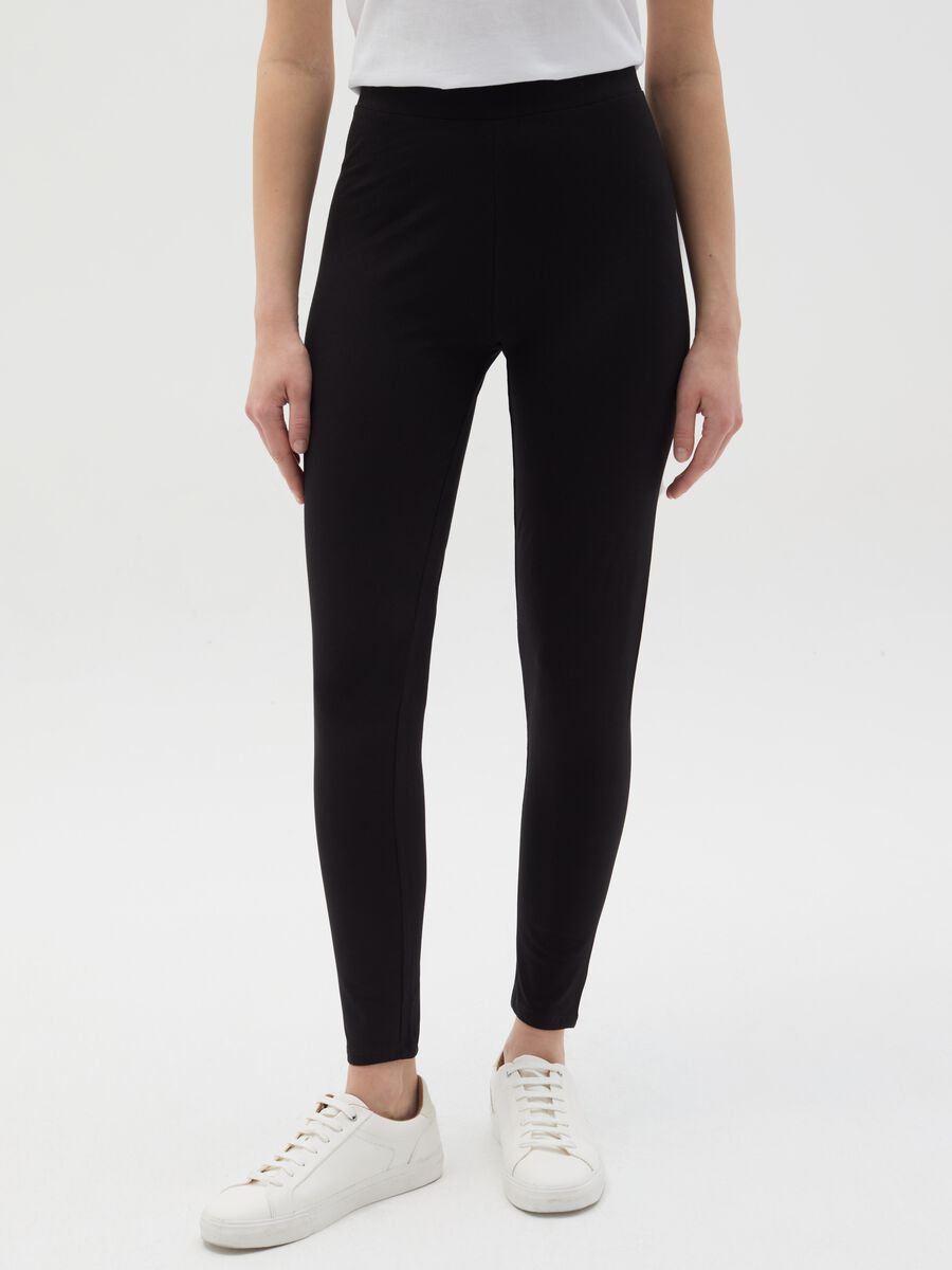 Essential leggings in stretch cotton_1