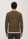 Maglia verde girocollo in jersey knit regular fit_3