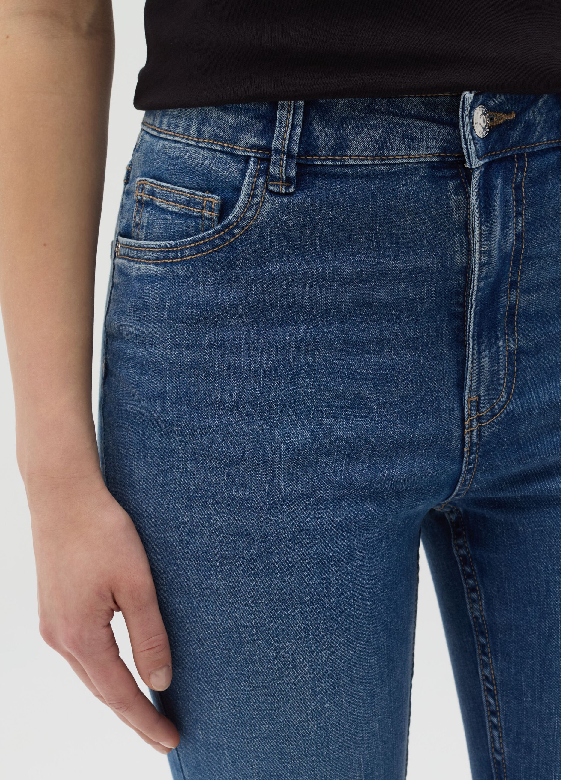 Jeans skinny fit a vita alta
