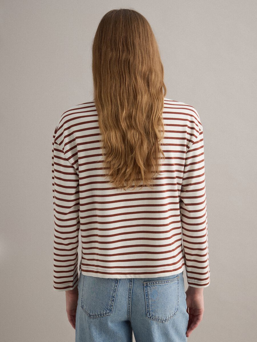 Multicolour Striped Pure Cotton Relaxed Fit Jumper with Heart_3