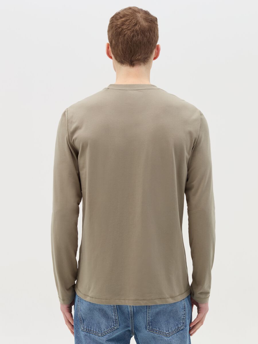 Long-sleeved T-shirt in stretch cotton_3