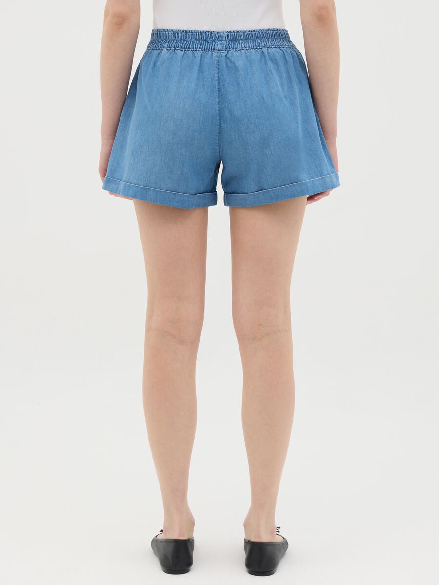 Light Blue Denim Shorts Ovs_3