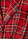 Multicoloured plaid coral fleece dressing gown with belt_1