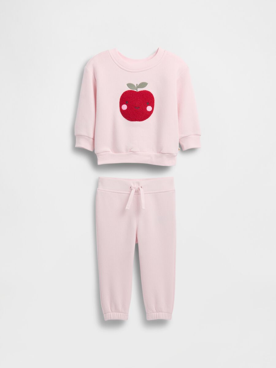 Pink set with sweatshirt and trousers_0