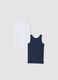 2-pack white and blue organic cotton crew-neck vests_1