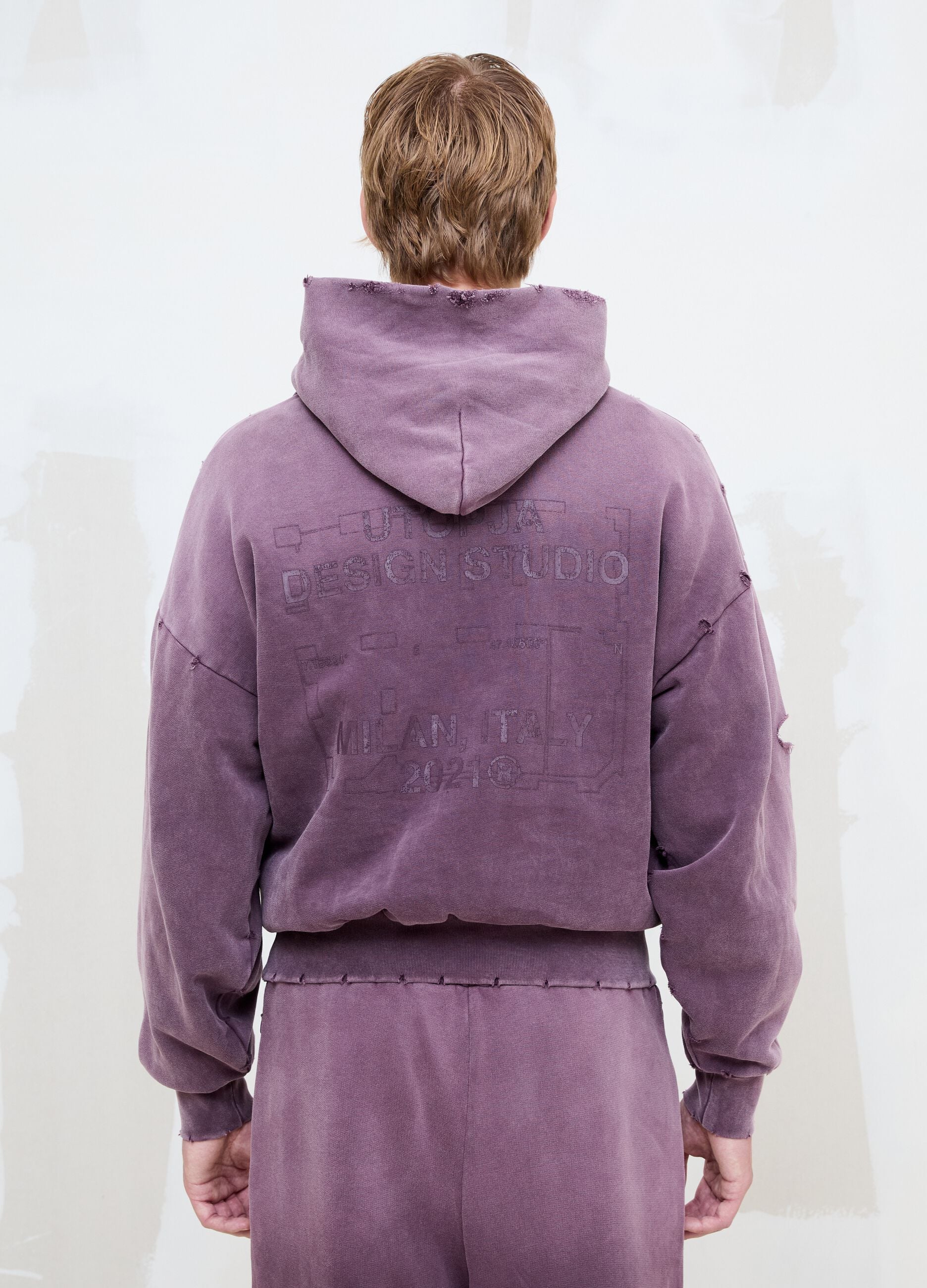 Hoodie Sunfaded Burgundy