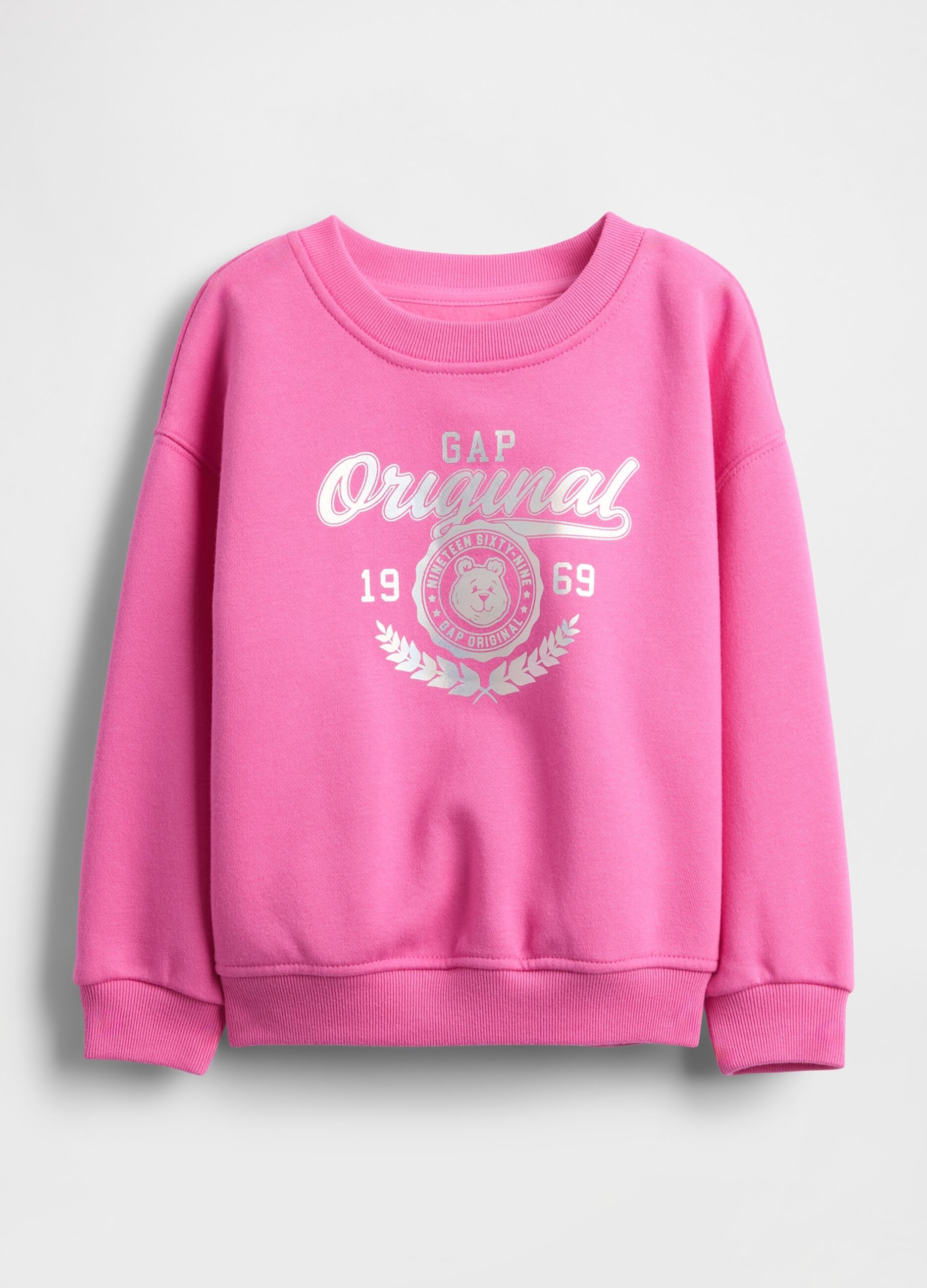 Pink sweatshirt with graphic