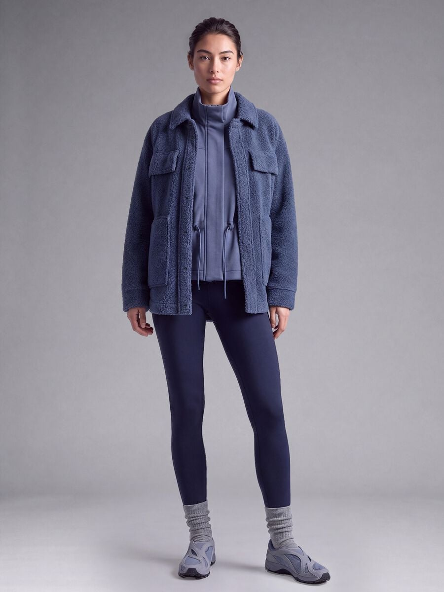 Leggings blu in tessuto elasticizzato ALTAVIA STUDIO_1