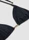 Black triangle bikini top in stretch fabric_5