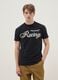 Black pure cotton regular fit t-shirt with McLaren print_1