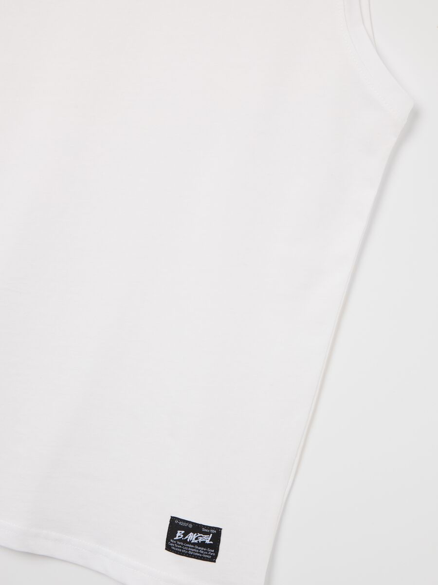 Cotton racerback vest with round neck_5