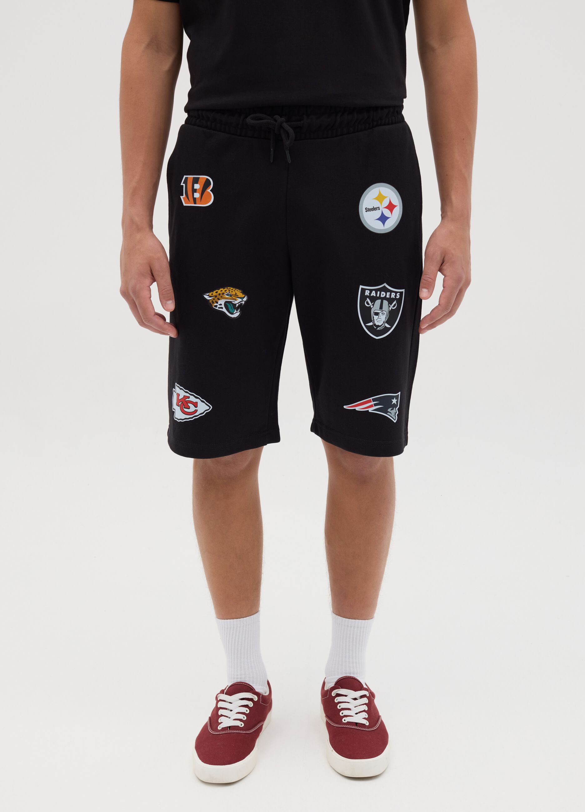 Sports Shorts with NFL Team Logos