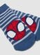 2-pack of blue organic cotton non-slip socks with Spidey print_1