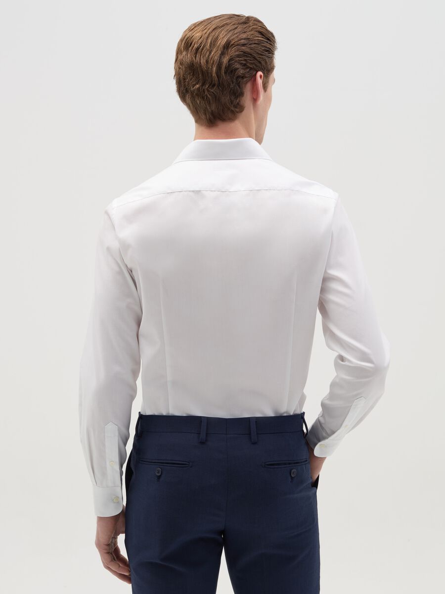 Slim-fit easy-iron shirt in cotton_2