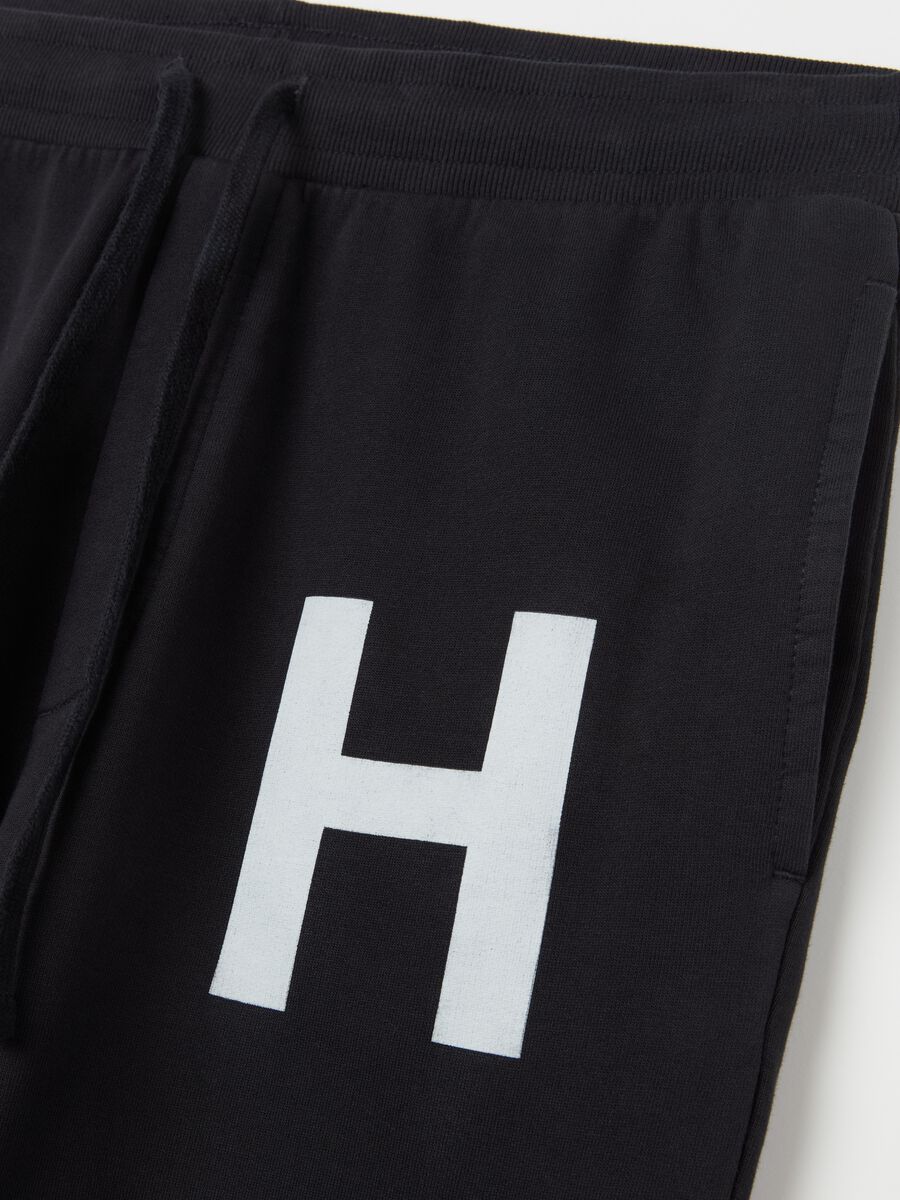 Fleece joggers with print_5