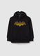Full-zip sweatshirt with hood and Batman print_0