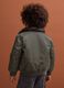 Dark green padded water-repellent jacket, oversized fit_2