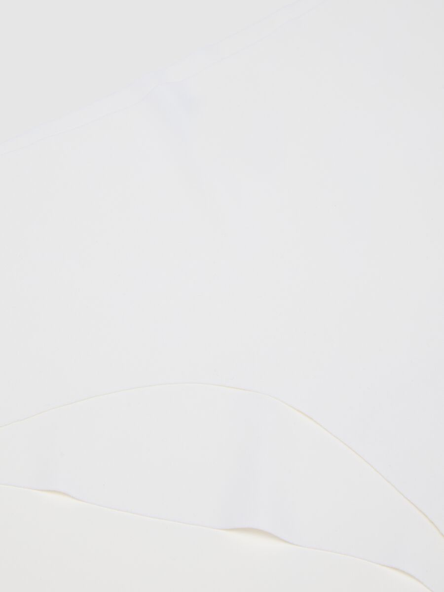 Culotte in tessuto elasticizzato bianco_5