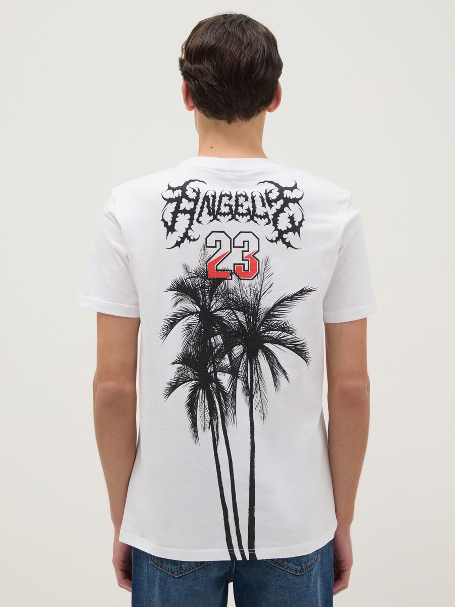 White pure cotton regular fit T-shirt with graphic_2