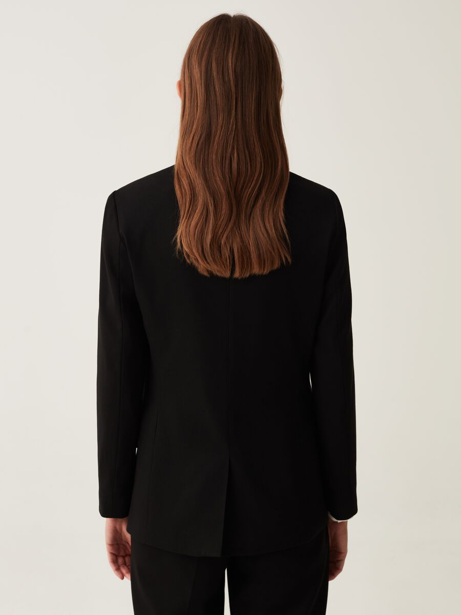 Double-breasted stretch blazer_2