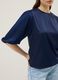 Blue top with wide sleeves, regular fit_3