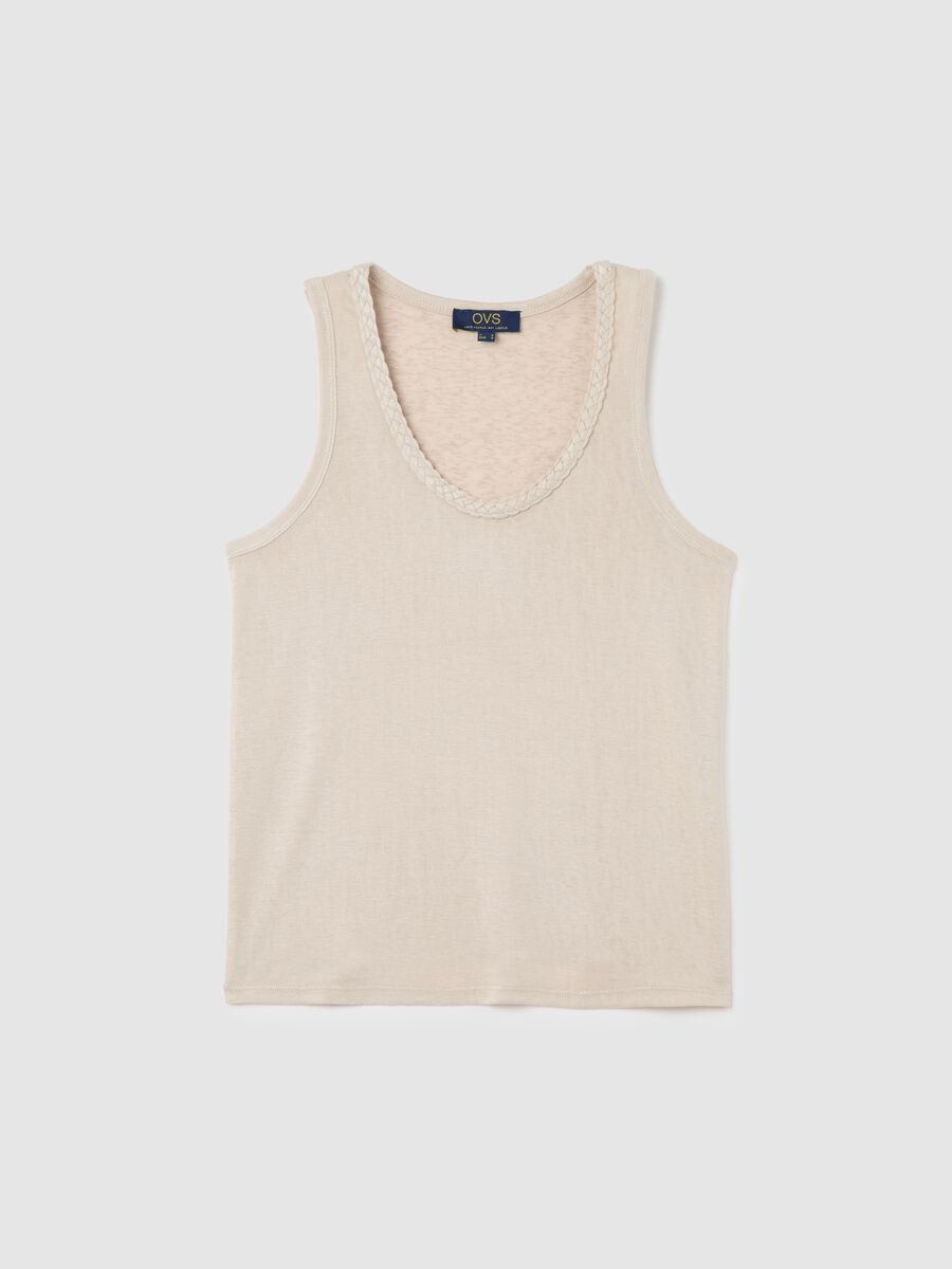 OVS Viscose and Polyester Blend Tank Top_4