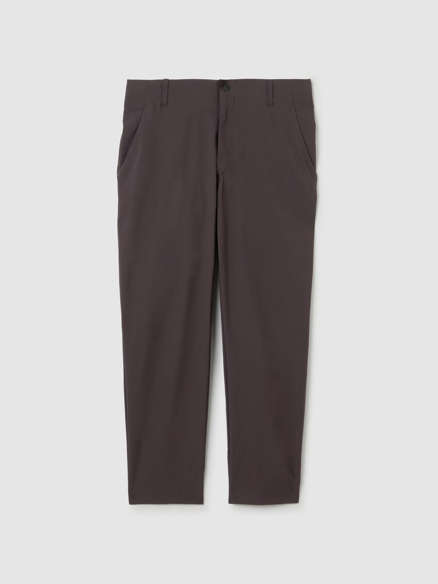 Straight trousers in technical fabric ALTAVIA STUDIO_4