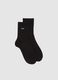 Black Stretch Cotton Socks_0
