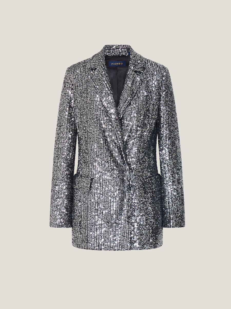 Blazer doppiopetto con paillettes_4