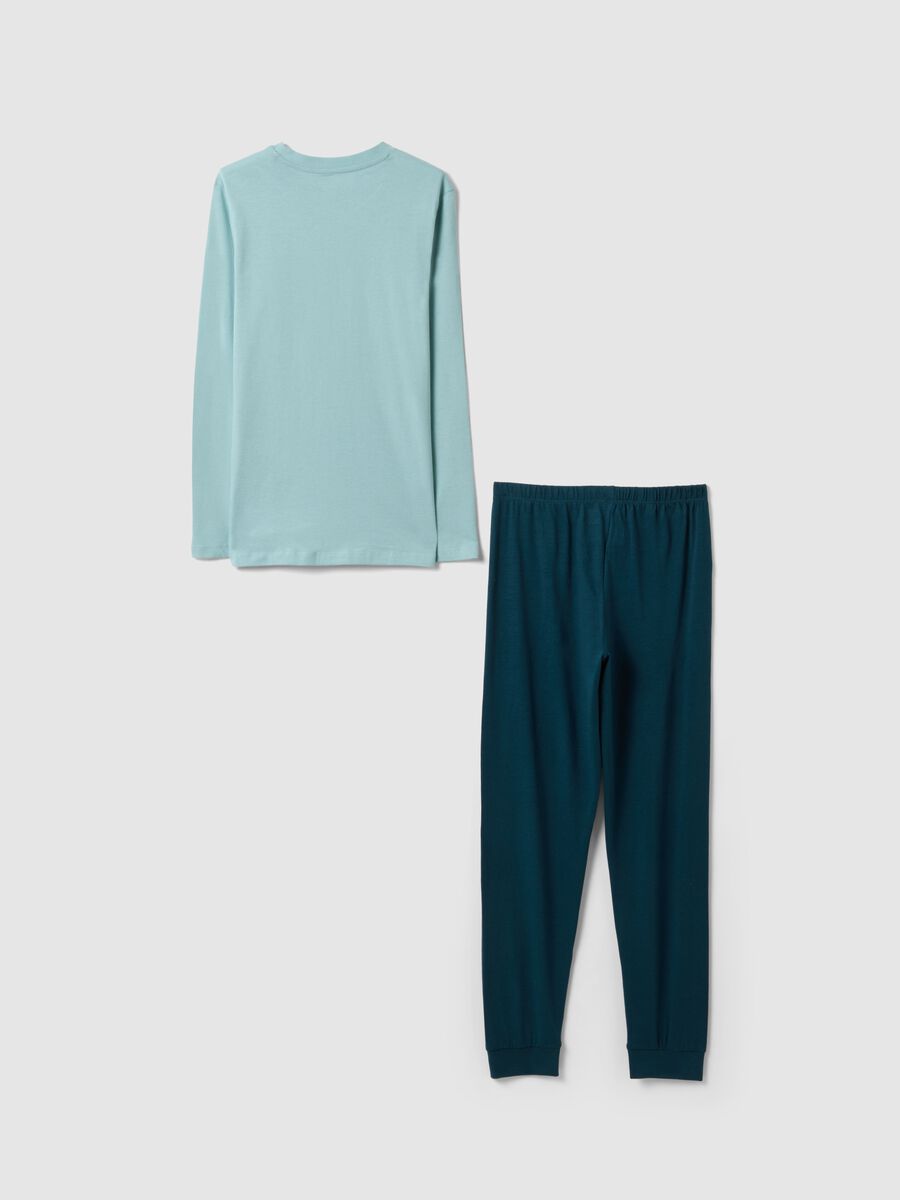 Pigiama in puro cotone multicolor da ragazzo con stampa videogames_1