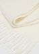 White Girls' Scarf with Fringes_2