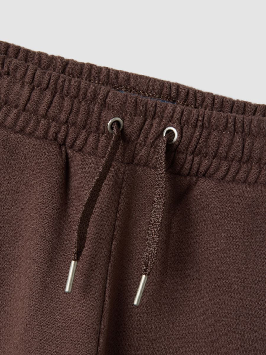 Pantaloni marroni in puro cotone organico_2