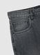 Grey Regular Fit Pure Cotton Denim Trousers_5