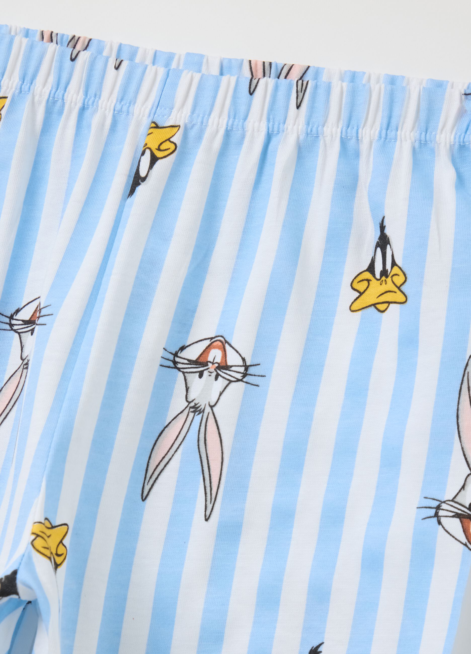 Blue Looney Tunes short pyjamas in cotton