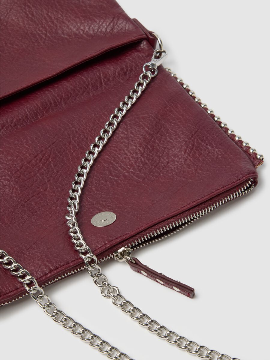 Red Clutch with Chain_2