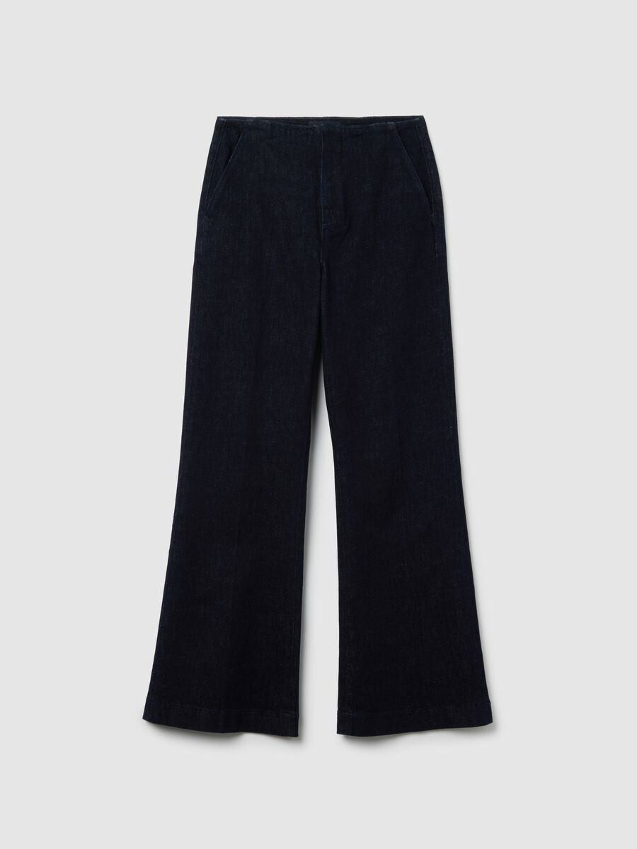 Blue Denim Regular Fit Trousers_4