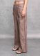 100% Linen Wide-Leg Trousers in Mocha_1